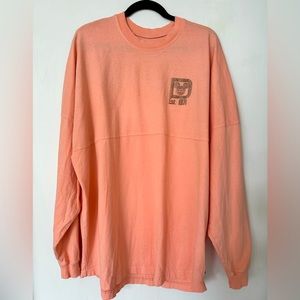 Walt Disney World Spirit Jersey Gold Peach Glitter